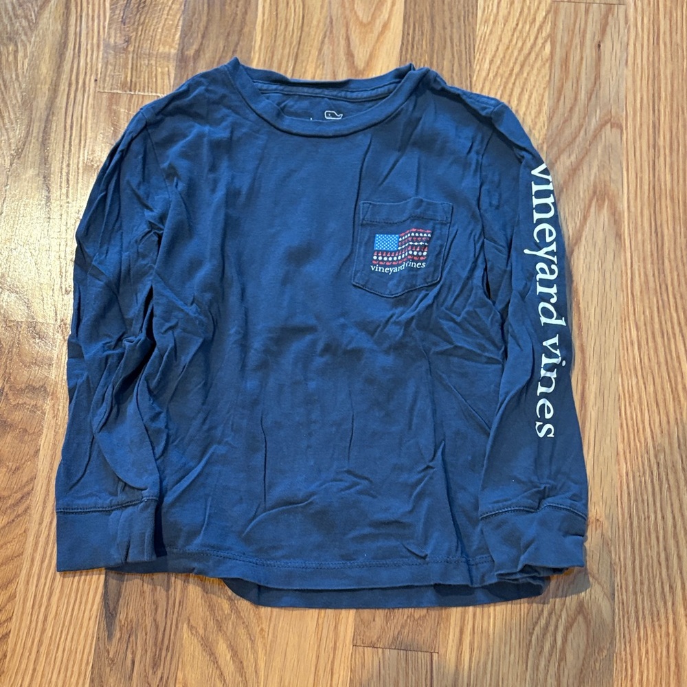 Vineyard Vines Blue Graphic Long Sleeve Tee